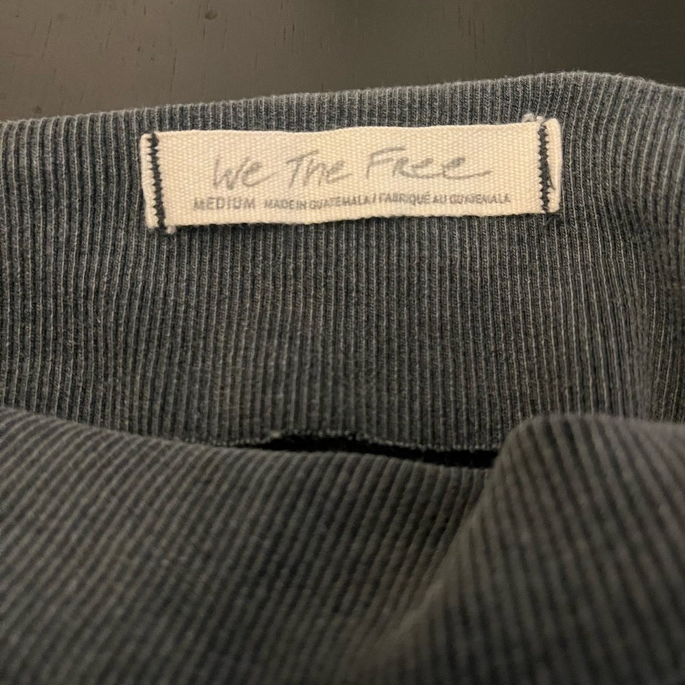 Free People Off-Shoulder Long Sleeve Top - Dark Gray - Picture 5 of 5